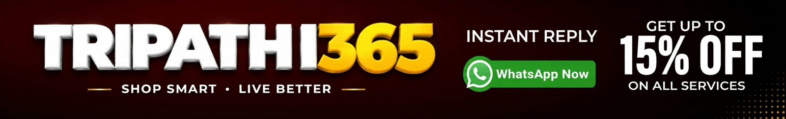 Tripathi365 wide promotional banner
