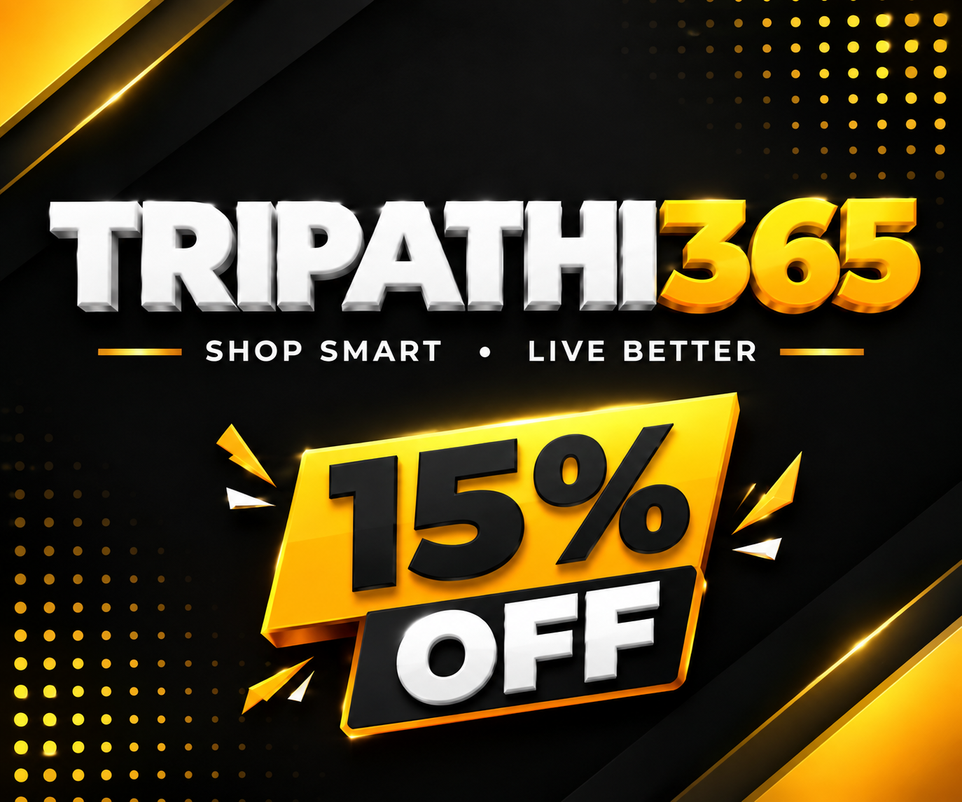 Tripathi365 15 percent off offer